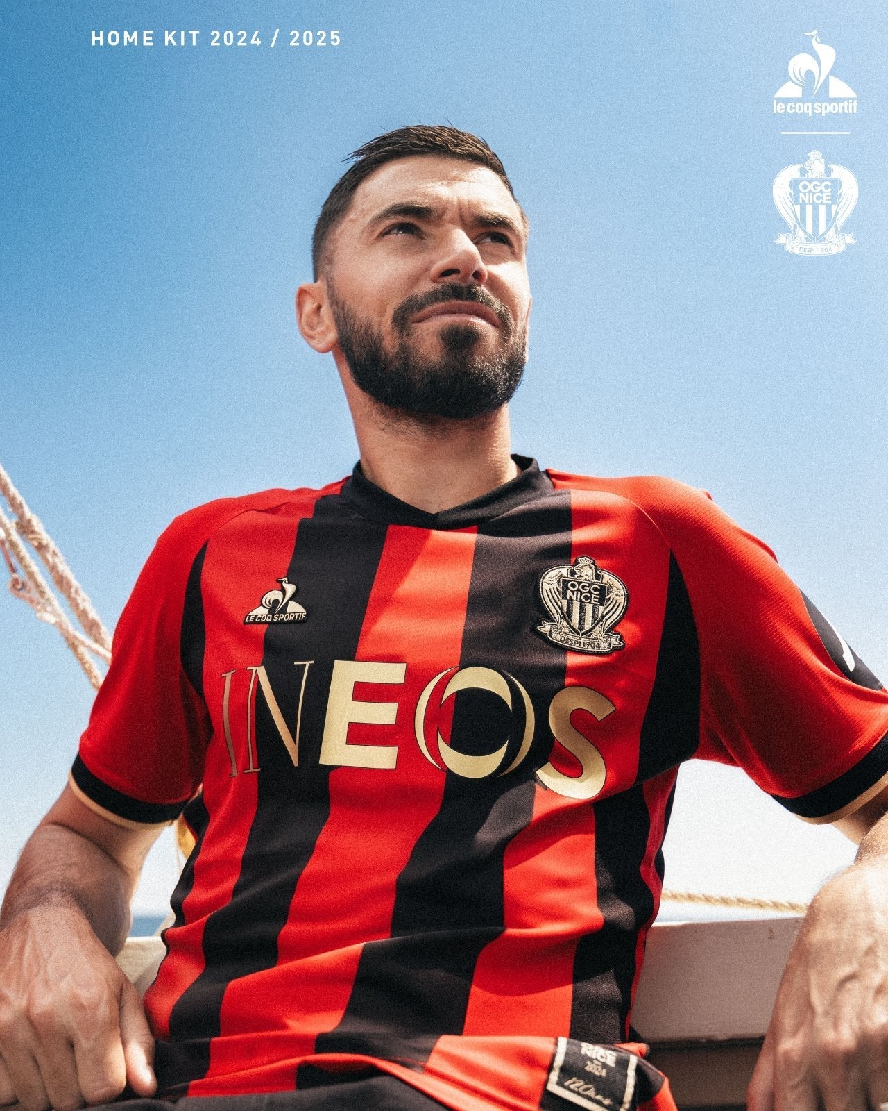 Maillot OGC Nice Domicile 2024/2025